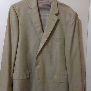 Hart Schaffner Marx 48R Tan Two Button Sport Coat